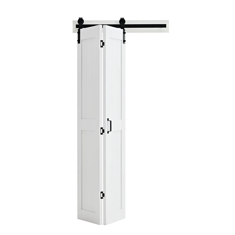 Puerta corredera plegable VEVOR 91 x 213 cm MDF kit diseño H