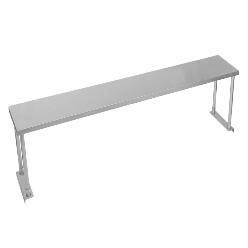 KuKoo Estante de Sobremesa 1 Nivel para Cocina Comercial de Acero Inoxidable Resistente 180 cm