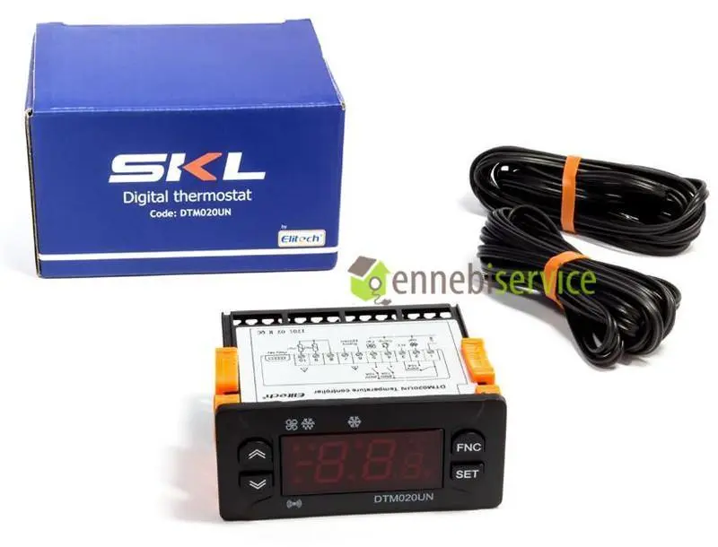 Termostato di controllo digitale 2 ntc 10a etc-974 Skl