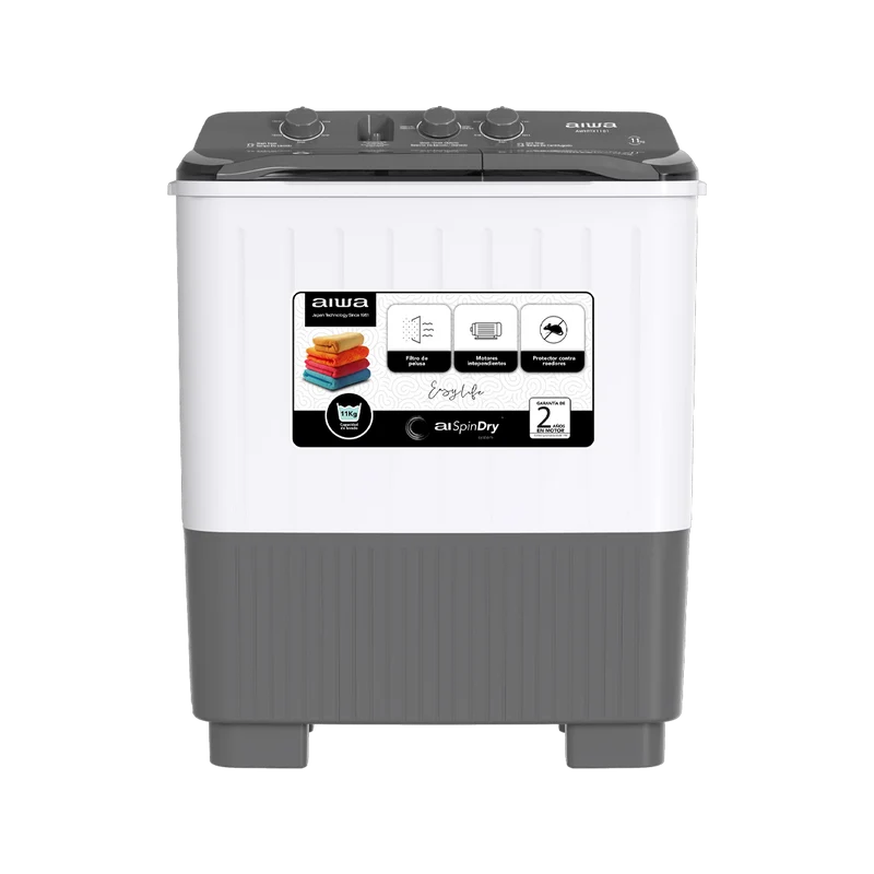 AIWA Lavadora semi automática 11Kg | AWHTTX1101