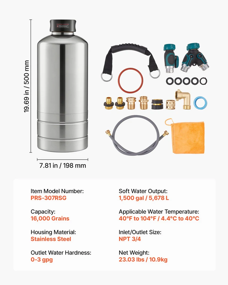 VEVOR Suavizador De Agua Para RV De Calidad Industrial Pro