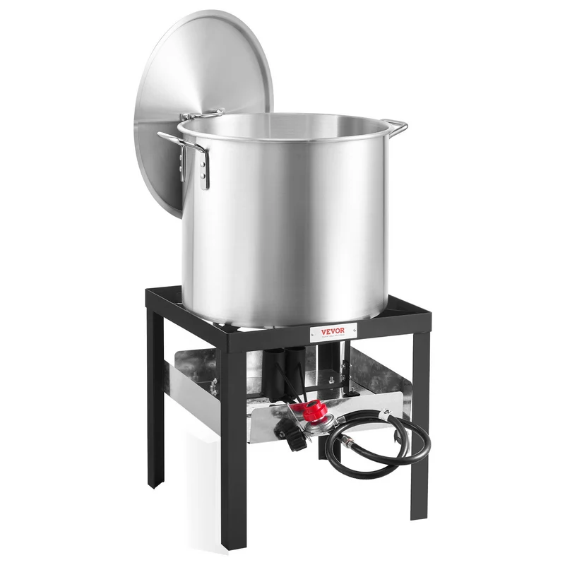 VEVOR Olla Para Mariscos Con Colador 100Qt De Uso Comercial