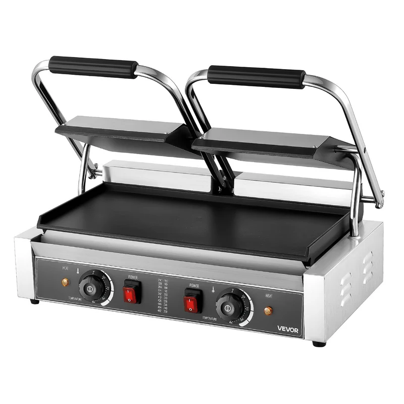 VEVOR Parrilla Comercial Para Panini 19x9in 3600W Industrial