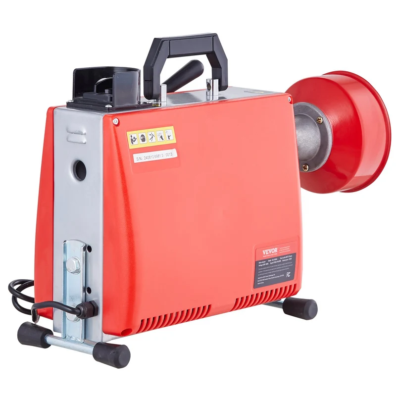 VEVOR Destapacaños Eléctrico 250W 66FT 8Inch Uso Profesional