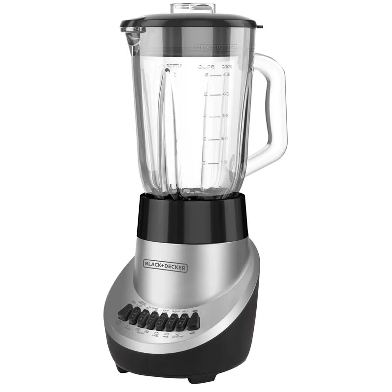 Licuadora Black & Decker BL1120SGM | 12 Velocidades | 650W | Vidrio
