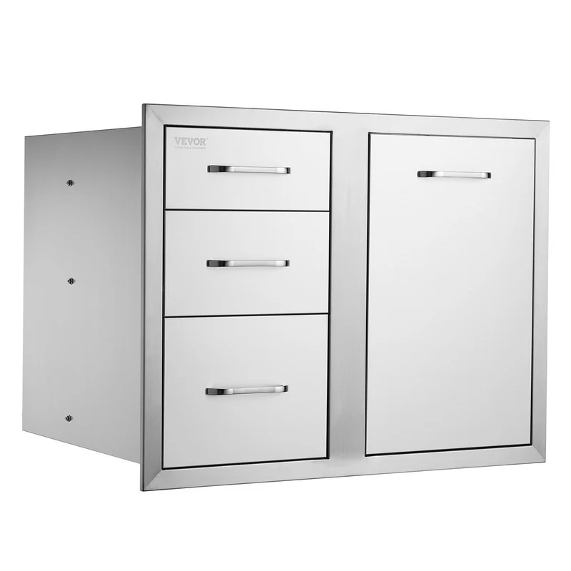 VEVOR Puerta Y Cajones Para Cocina Exterior De Uso Comercial