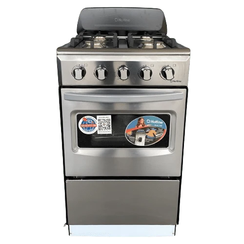 Estufa a Gas Hotline HLGR465 | 20" | 4 Quemadores | Parrillas Acero Inoxidable