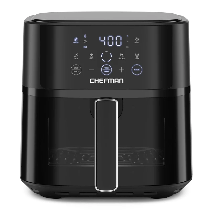 Freidora de Aire Chefman RJ38-6TW-BLACK-DS-MX | 5.6 Litros
