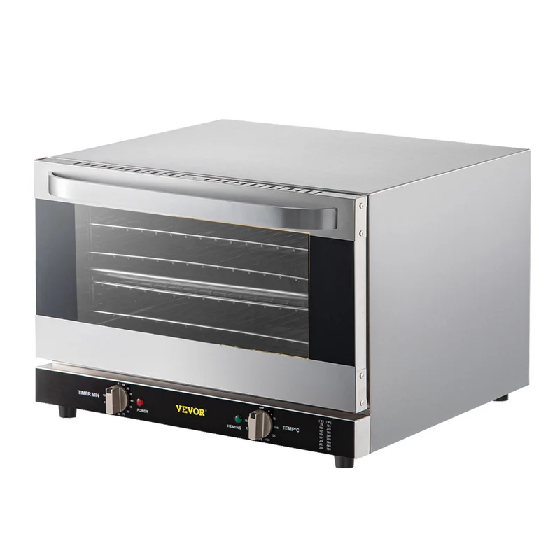 VEVOR Horno Comercial De Convección 47L 43Qt 1600W 120V Pro
