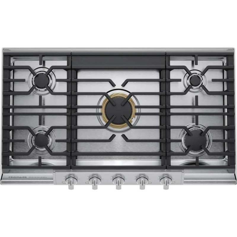 Estufa a Gas Frigidaire PCCG3680AS | 36" | Empotrable | 5 Quemadores | Acero Inoxidable