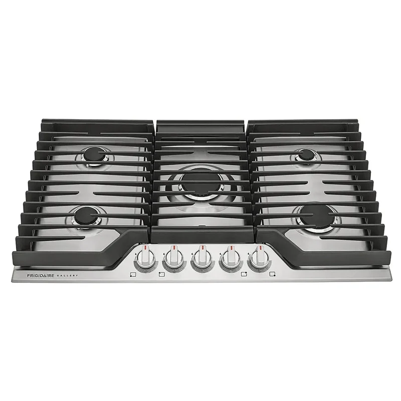 Estufa a Gas Frigidaire GCCG3648AS | 36" | Empotrable | 5 Quemadores | Acero Inoxidable