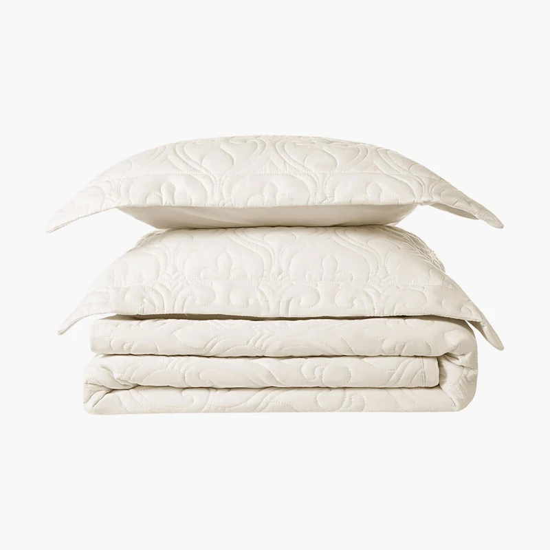 Juego de colcha VEVOR King, edredón ligero de 3 piezas, juego de cama de algodón tamaño King, colchas beige con 1 colcha y 2 fundas de almohada, para todas las estaciones