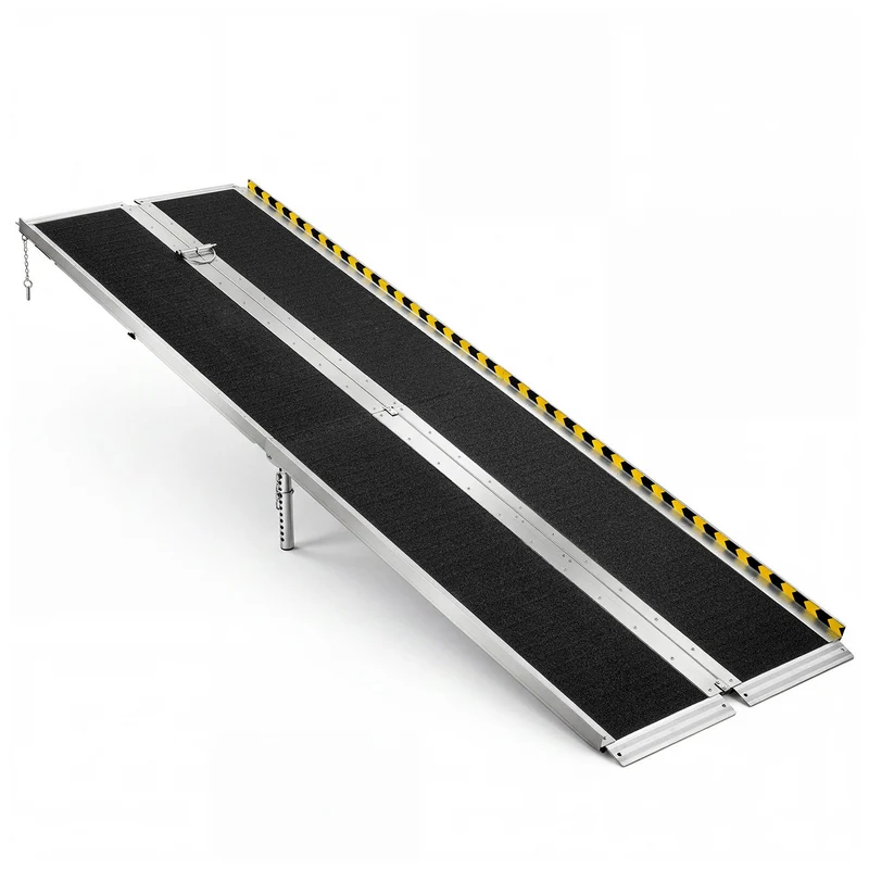 Rampa portátil para silla de ruedas VEVOR 2,4 m 8 pies kg lb