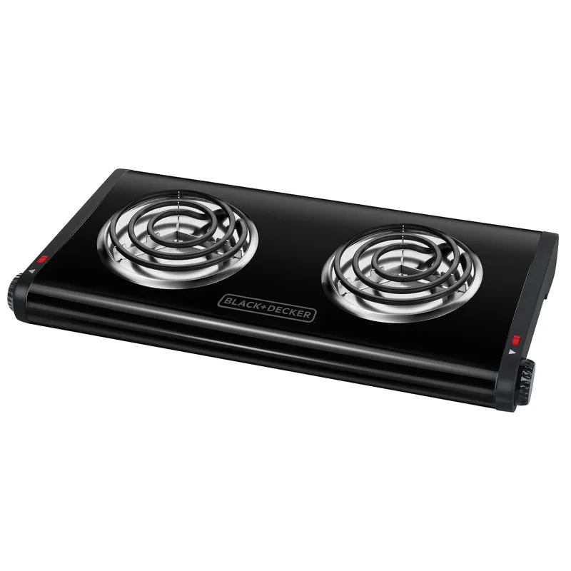 Hornilla Eléctrica Black & Decker DB1002B | 2 quemadores | 1500W