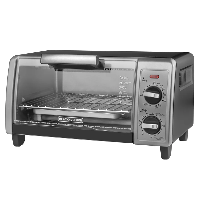 Tostahorno Black & Decker TO1705SG | 4 Rebanadas | 1150W | Color Gris