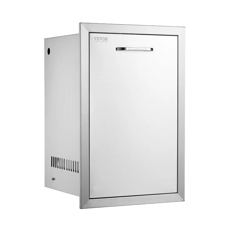 Cajón de basura extraíble VEVOR 40,6 cm x 62,2 alto 40,6 asa