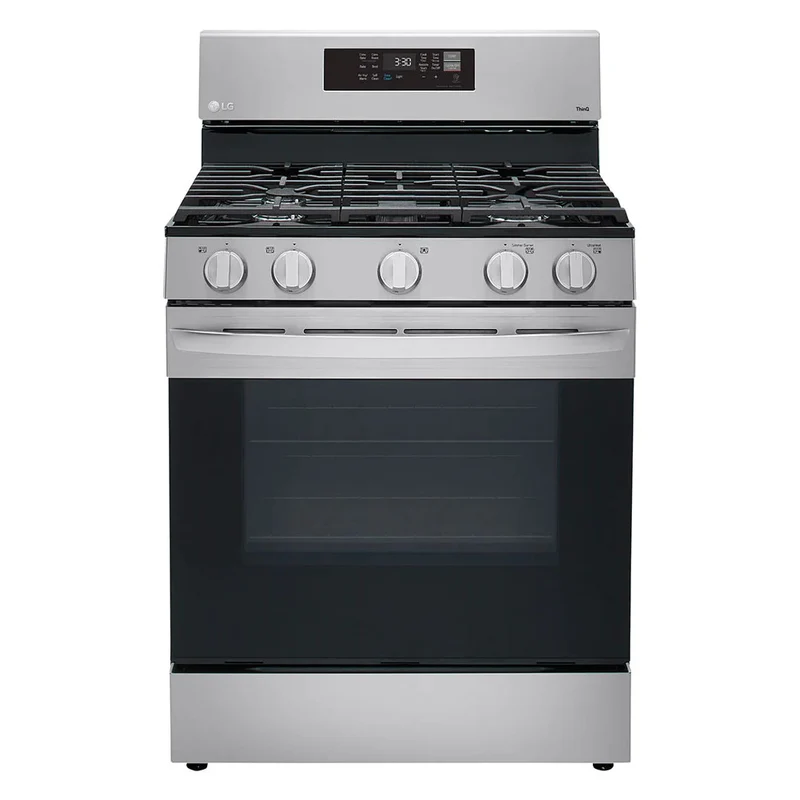 Estufa a Gas LG LRGL5823S | 30" | Freidora de Aire | 5 quemadores