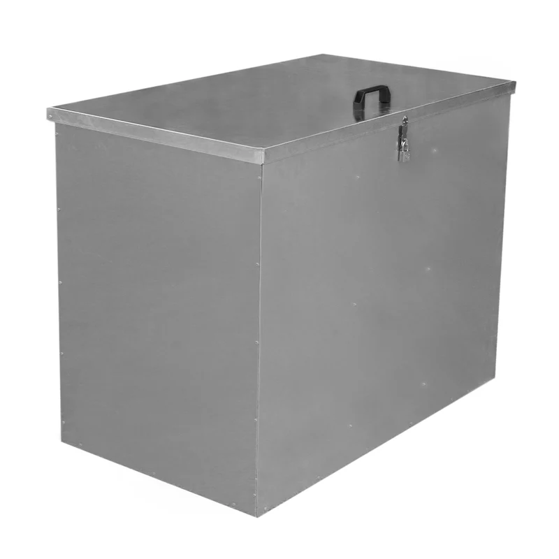 Contenedor Grande de Alimentación Animales Almacenaje 64L Exterior 3 Compartimentos