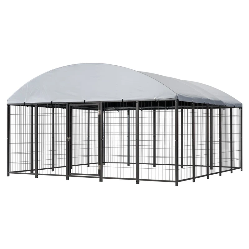 Caseta para perros de exterior VEVOR 3 x 3 1,65 m grande UV