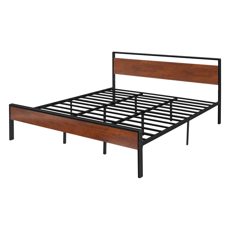 Estructura de cama VEVOR tamaño King metal 35,5 cm madera no