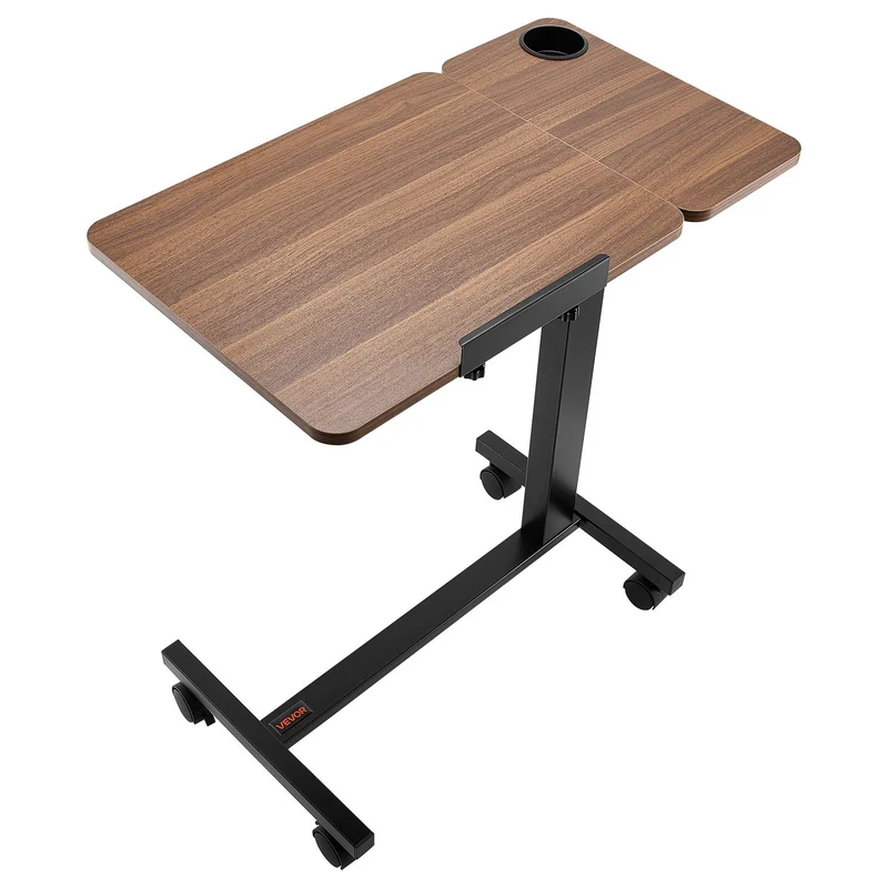 Mesa auxiliar para cama VEVOR mesita noche móvil 4 portátil