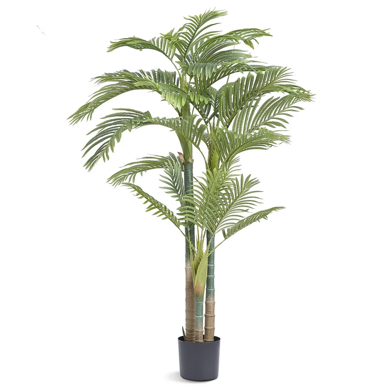 Palmera artificial VEVOR Gold Cane 1,98 m altura planta PE 1