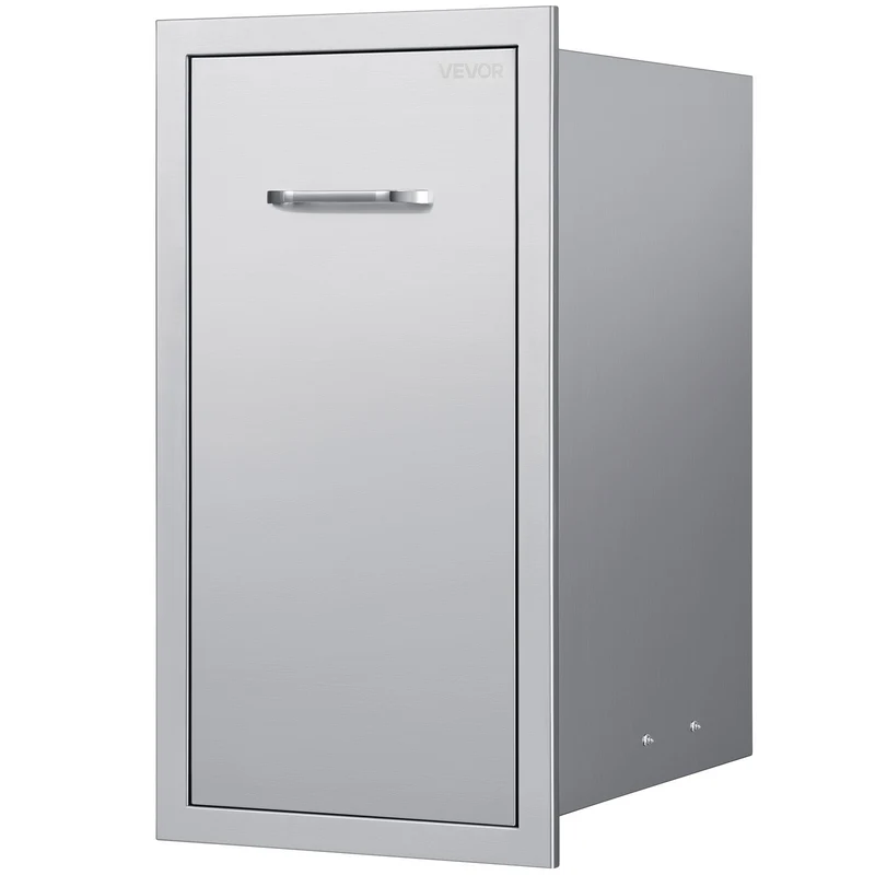Cajón de basura para cocina exterior VEVOR 34,3 cm x 50 65,1