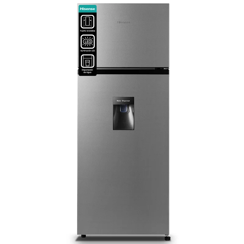 Refrigeradora Hisense RT80D6WGX | 7.3 pies cúbicos | Top Mount | Dispensador de Agua