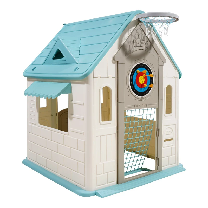 Casita de juegos exterior VEVOR 5 1 dardos fútbol ventana 2