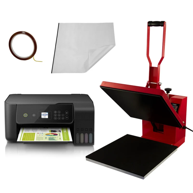 Prensa Térmica de 38cm x 38cm y Impresora de Sublimación