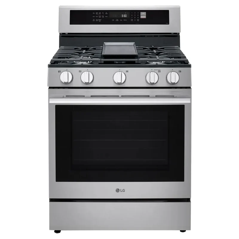 Estufa a Gas LG LRGN6325X | 30" | InstaView | Air Fryer | True Convection | Easy Clean | ThinQ
