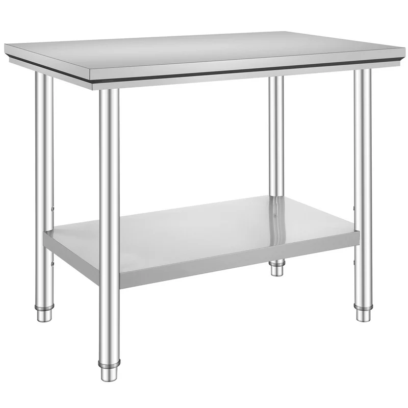 Mesa de preparación VEVOR 900x 600x 800 mm 317 kg 700 lbs 3