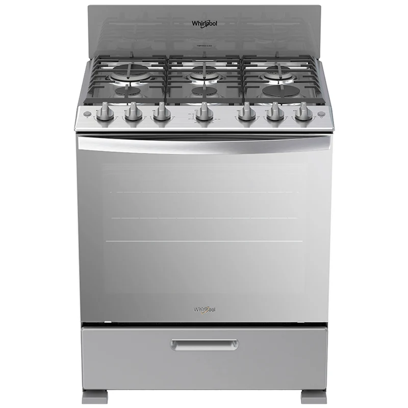 Estufa a Gas Whirlpool LWFR3400D | 30" | 6 quemadores | Color Gris