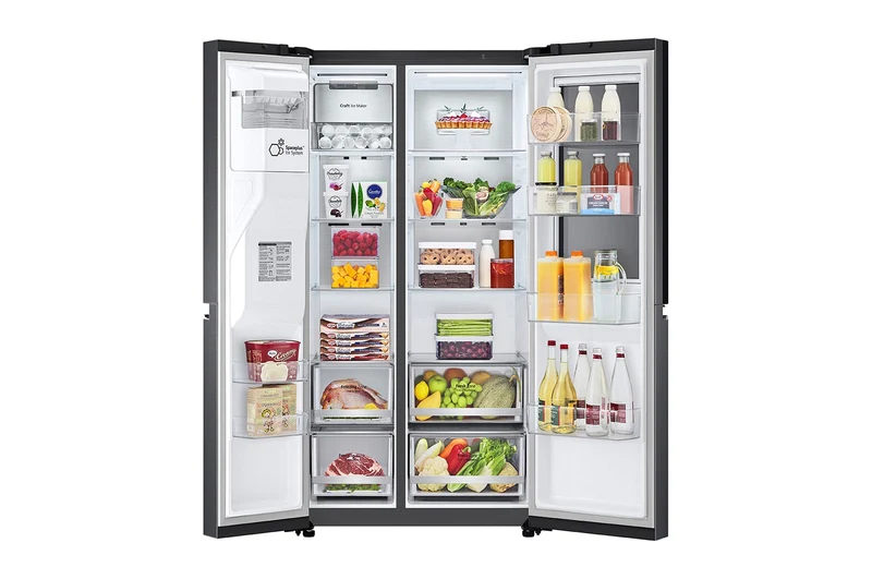 Refrigeradora LG InstaView VS25XHWCB | 24 pies cúbicos | Side By Side | Dispensador de Agua