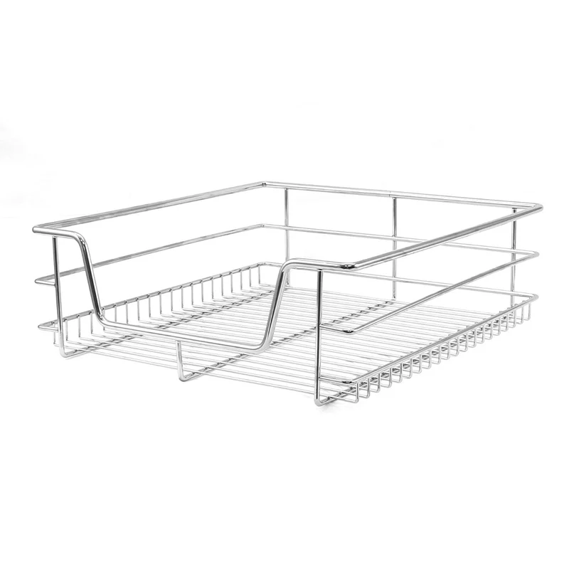 6 Cestos Extraíbles para Mueble de Cocina de 50cm de Ancho con Guías Telescópicas