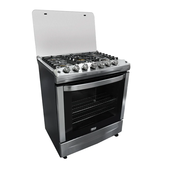 Estufa a Gas RCA | 30" | 5 Quemadores | Tapa de vidrio | Acero Inoxidable