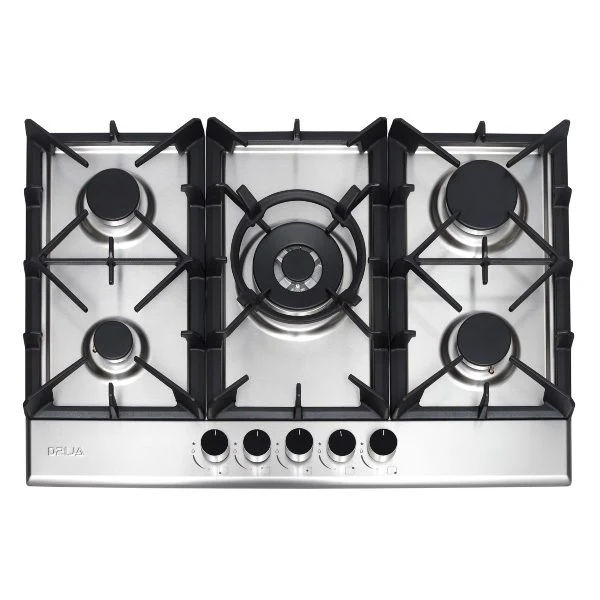 Estufa a Gas Drija Milan 76 | 30" | 5 Quemadores | Empotrable | Acero Inoxidable