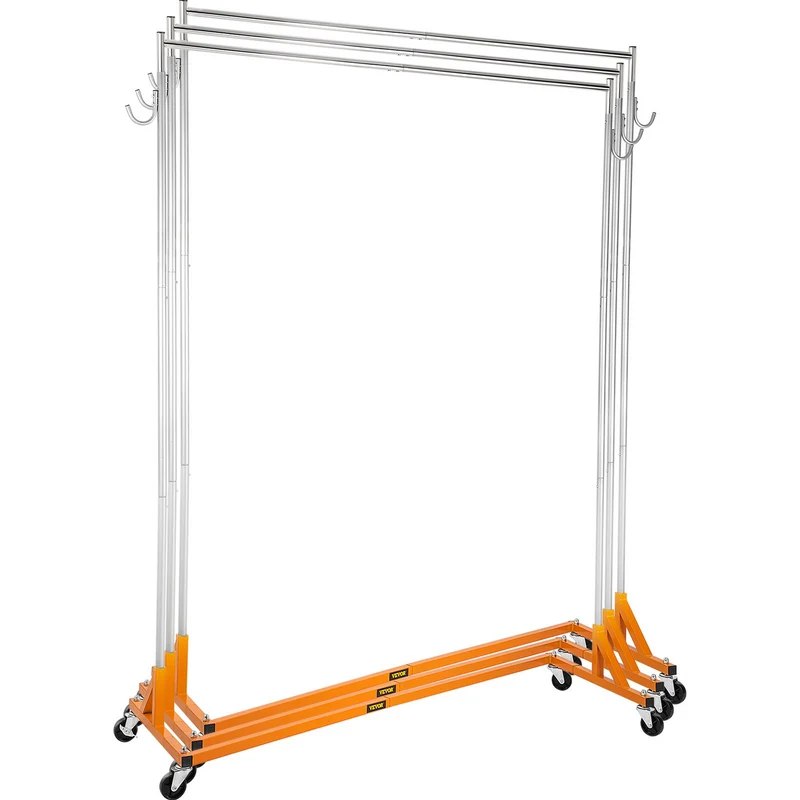Estantería VEVOR Z perchero industrial base ruedas ajustable
