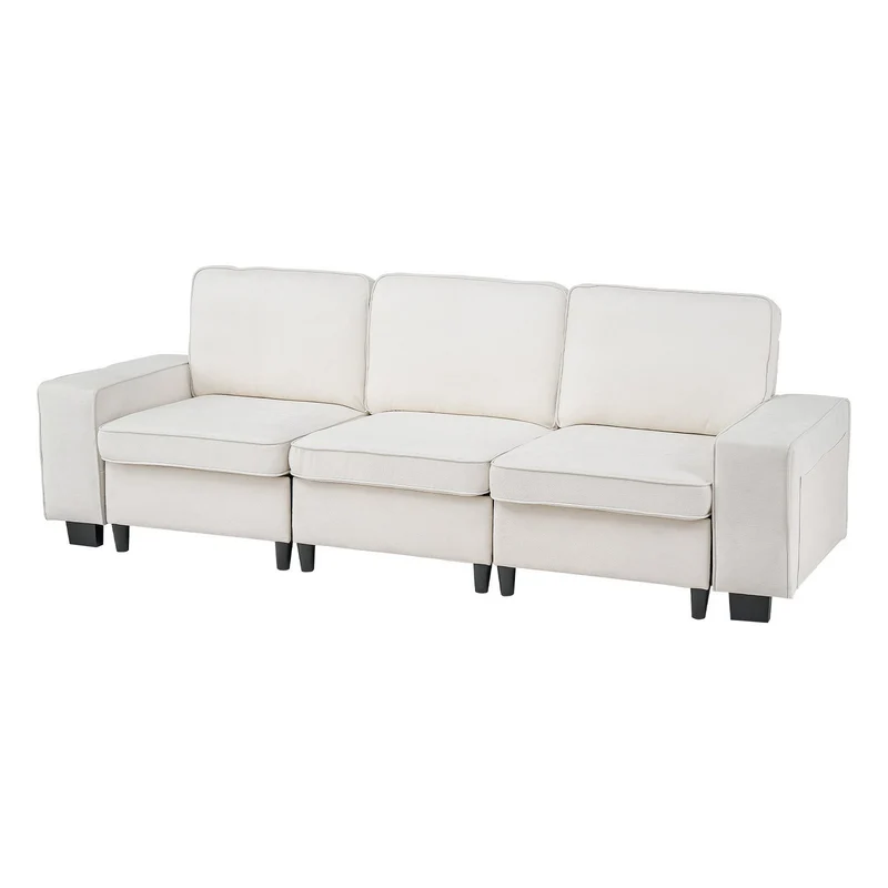 Sofá modular de 3 plazas VEVOR 254 cm 100 pulgadas cómodo u