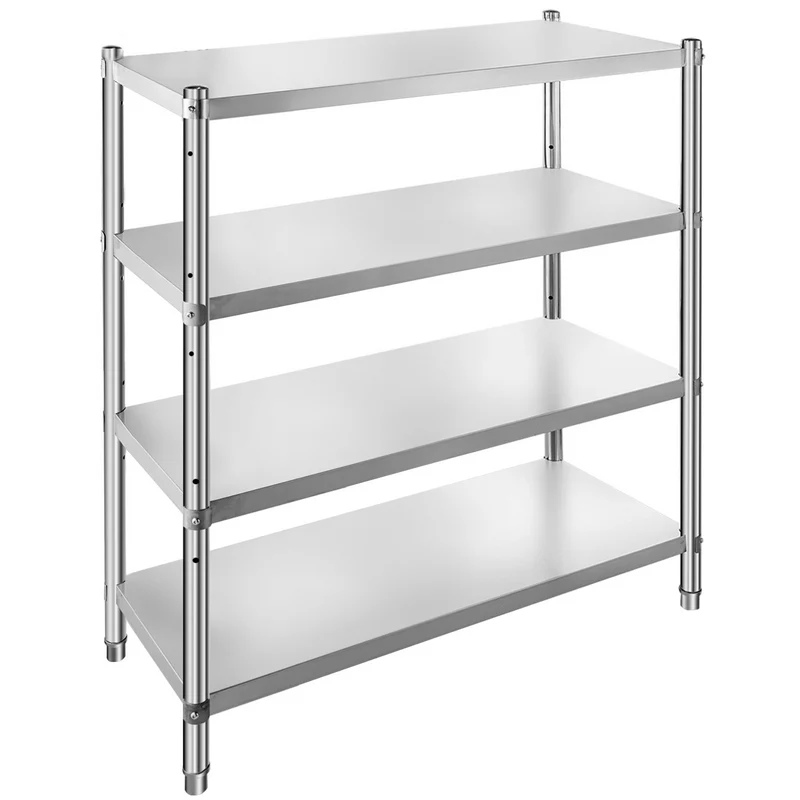 Estantería VEVOR acero 46,8 x 18,5 pulgadas 4 niveles 150 kg