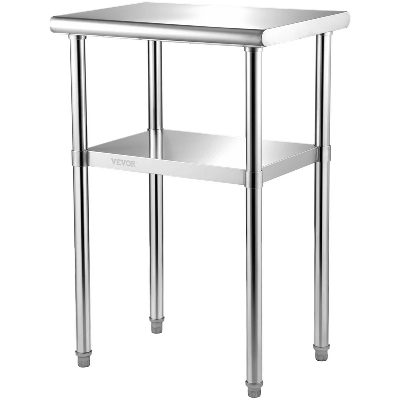 Mesa de preparación VEVOR acero 61 x 46 91 cm carga 272 kg