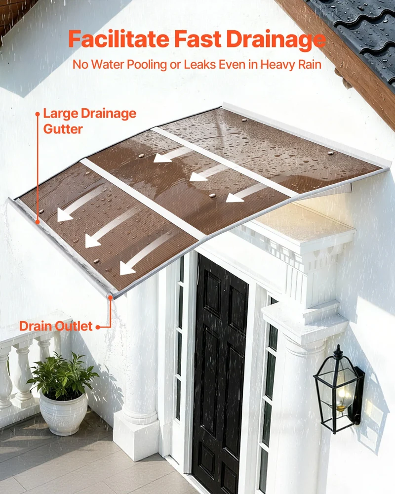 Toldos VEVOR puerta entrada 99 x 150 cm exteriores ventana