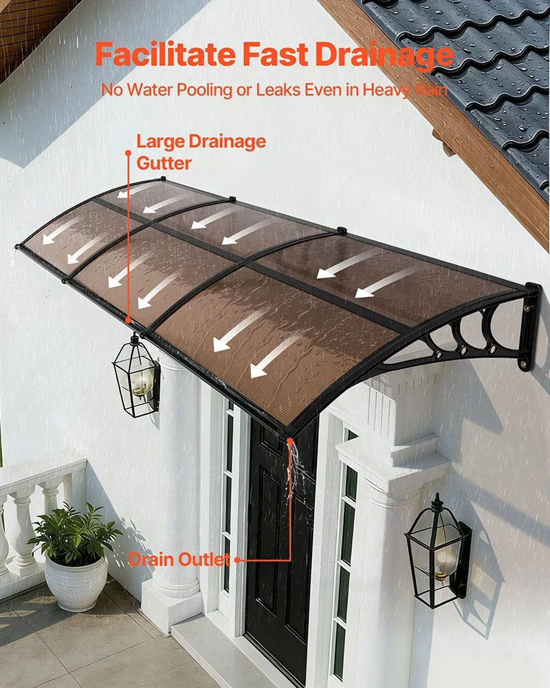 Toldos VEVOR entrada 96 x 290 cm puerta ventana drenaje ABS